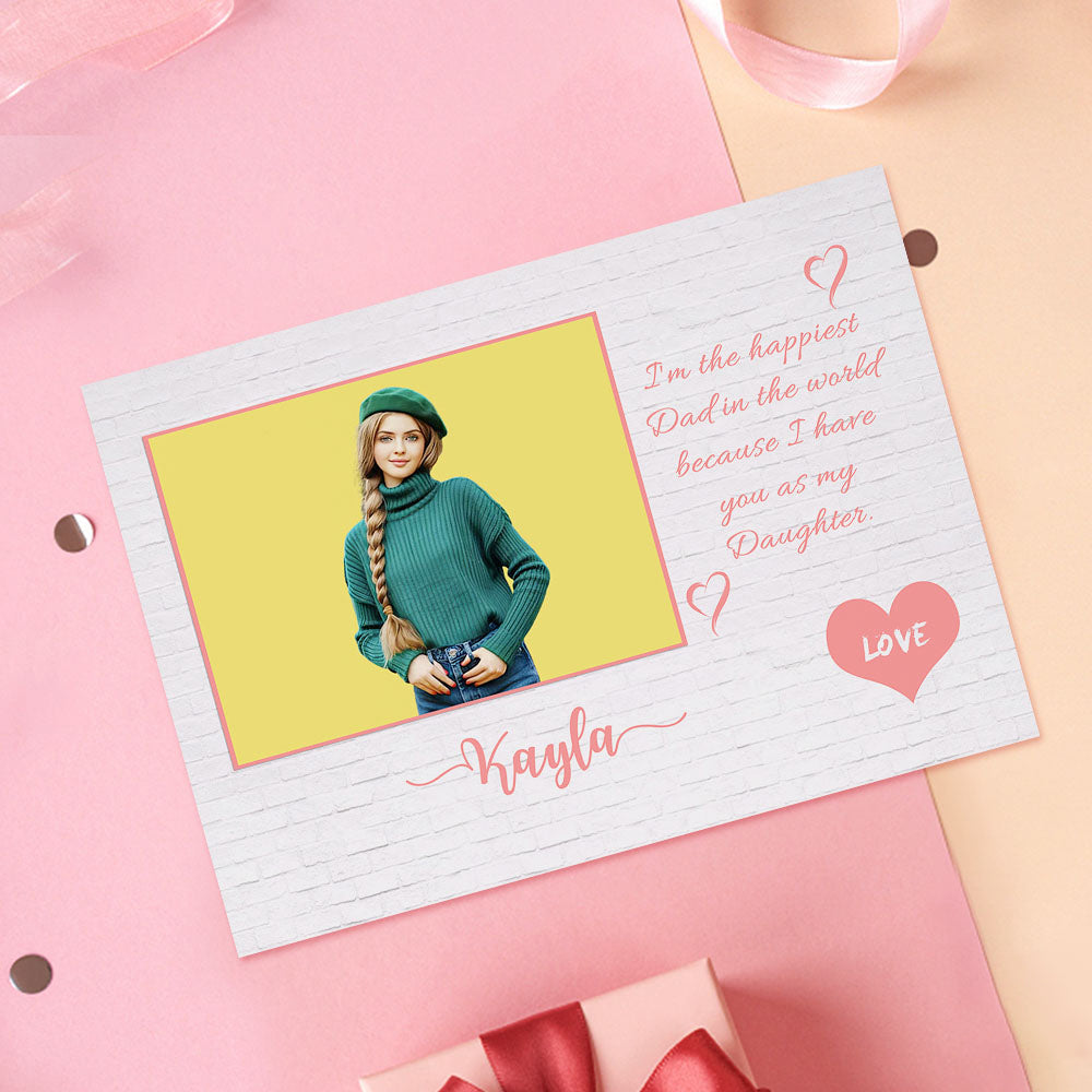 Custom Crochet Doll from Photo Handmade Look alike Dolls Gifts for Daughter from Dad with Personalized Name Card - Giftlab