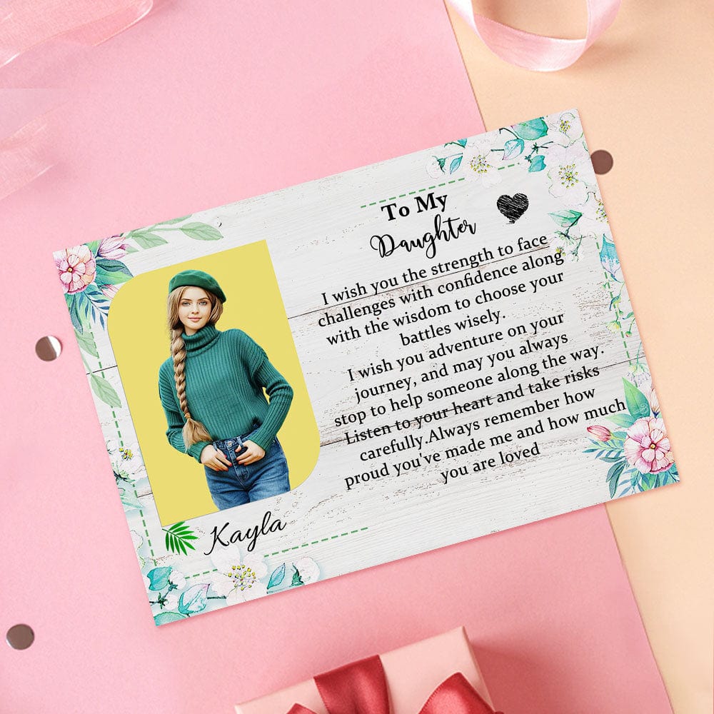 To My Daughter Custom Crochet Doll from Photo Handmade Look alike Dolls with Personalized Name Card Gifts for Her - Giftlab