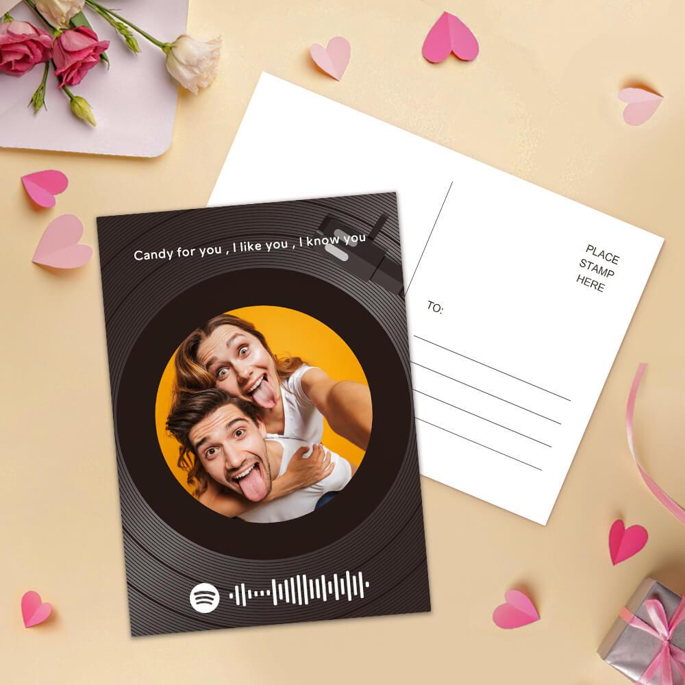 Spotify Greeting Cards Photo Postcards - Vinyl Record - Giftlab
