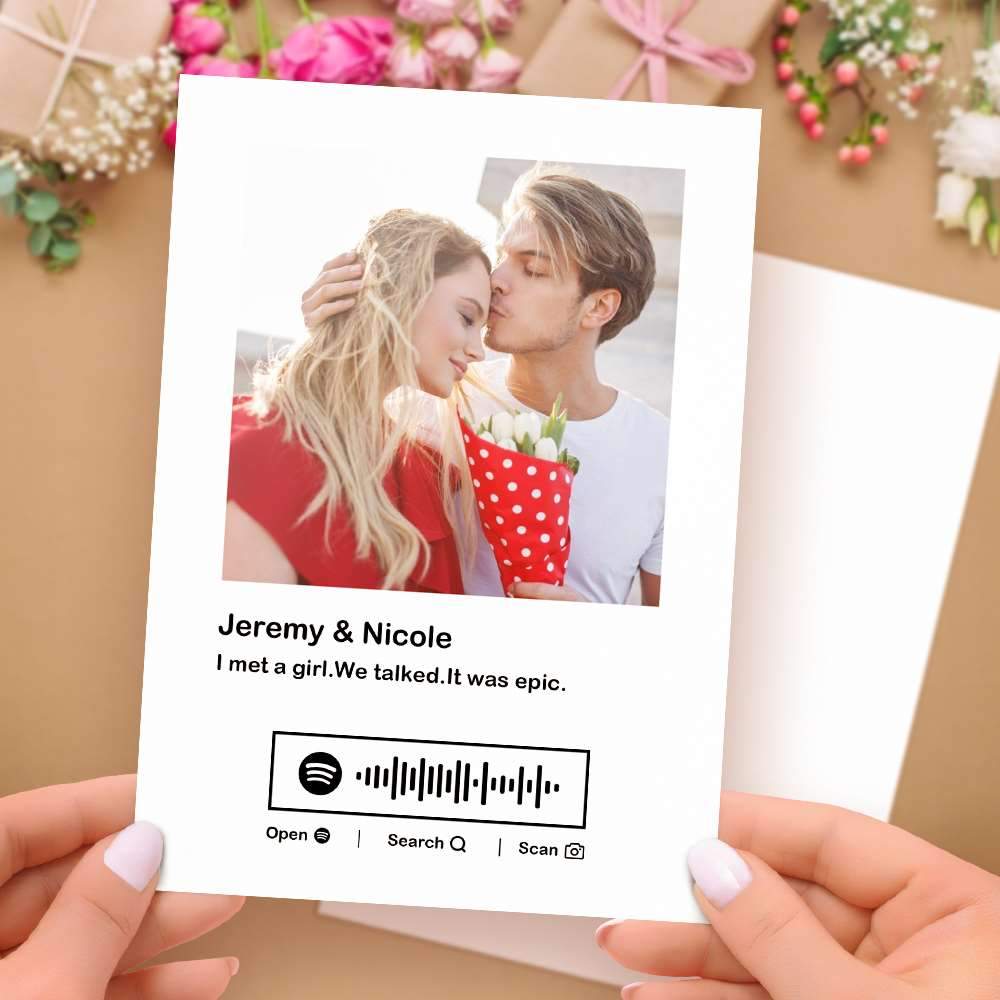 Custom Spotify Code Greeting Cards With Your Song - Giftlab
