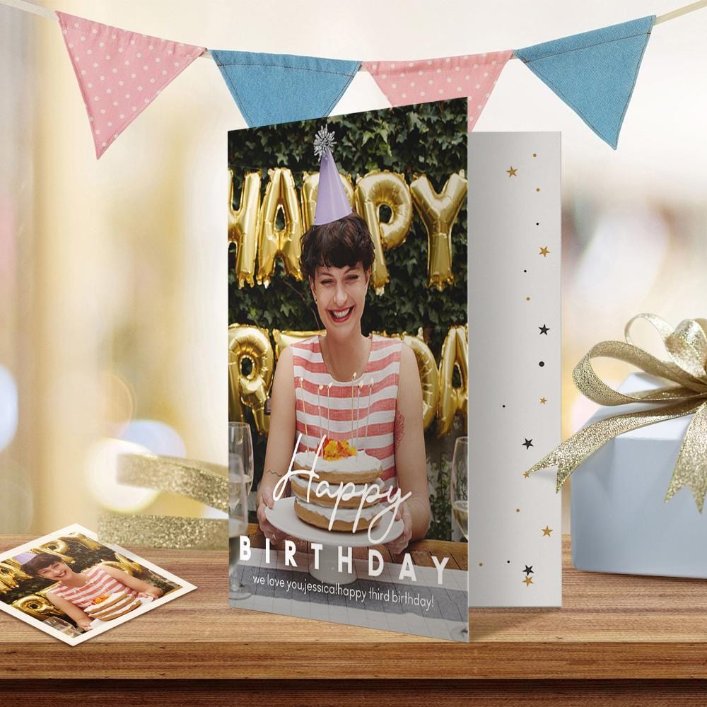Personalized Birthday Greeting Card Happy Birthday Card to Kids And Adults - Giftlab