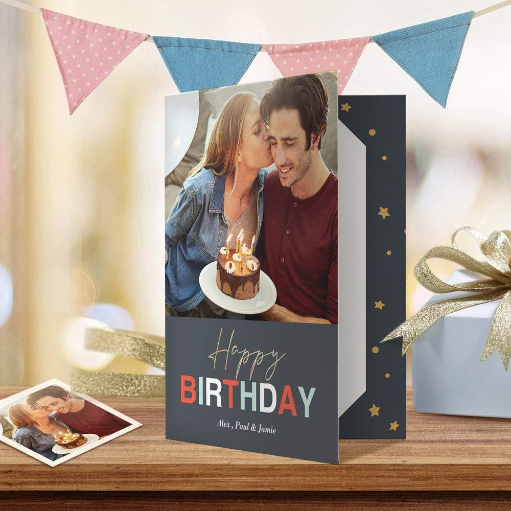 Custom Birthday Greeting Card Happy Birthday Card for Boyfriend - Giftlab