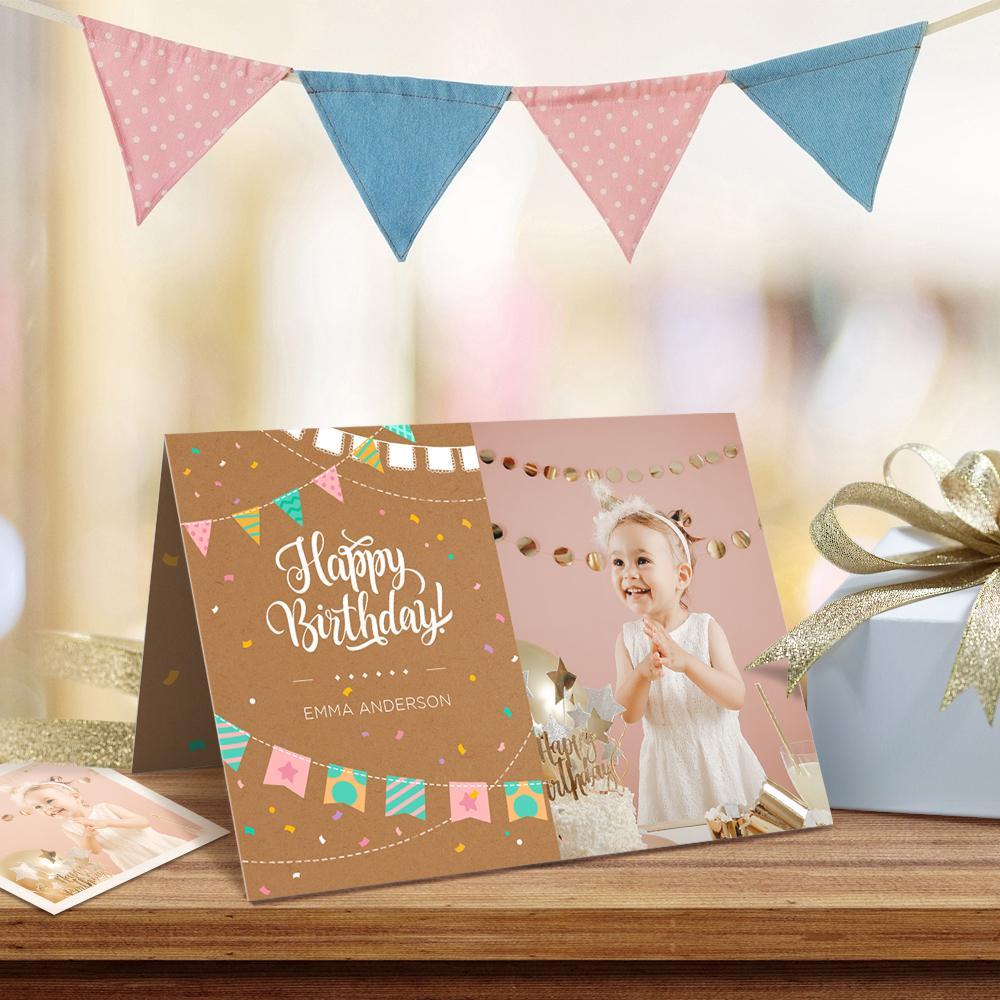 Personalized Happy Birthday Card Printable Birthday Card For Little Girls - Giftlab