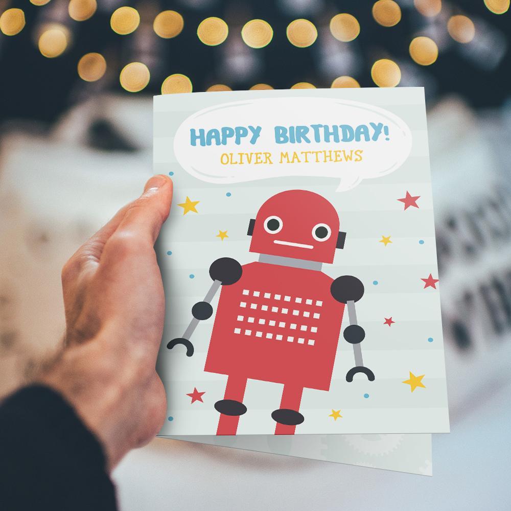 Custom Birthday Greeting Card Happy Birthday Card For Boys - Giftlab