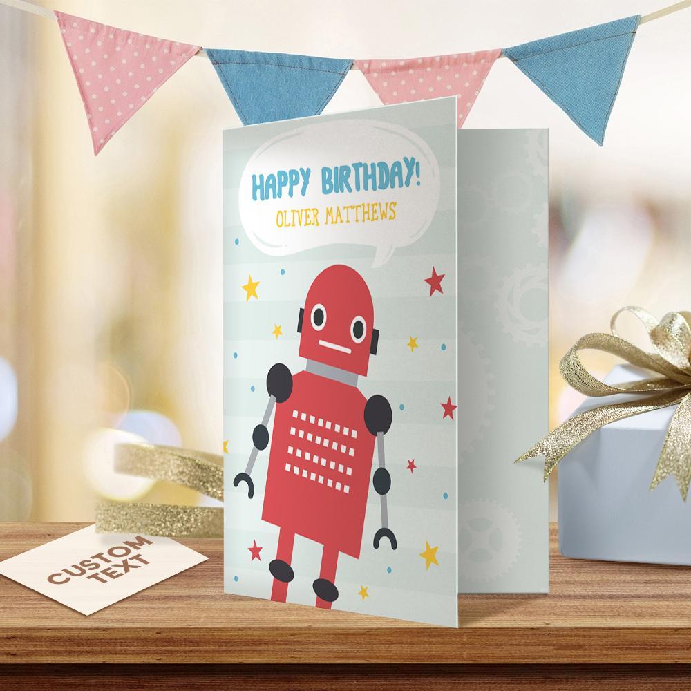 Custom Birthday Greeting Card Happy Birthday Card For Boys - Giftlab