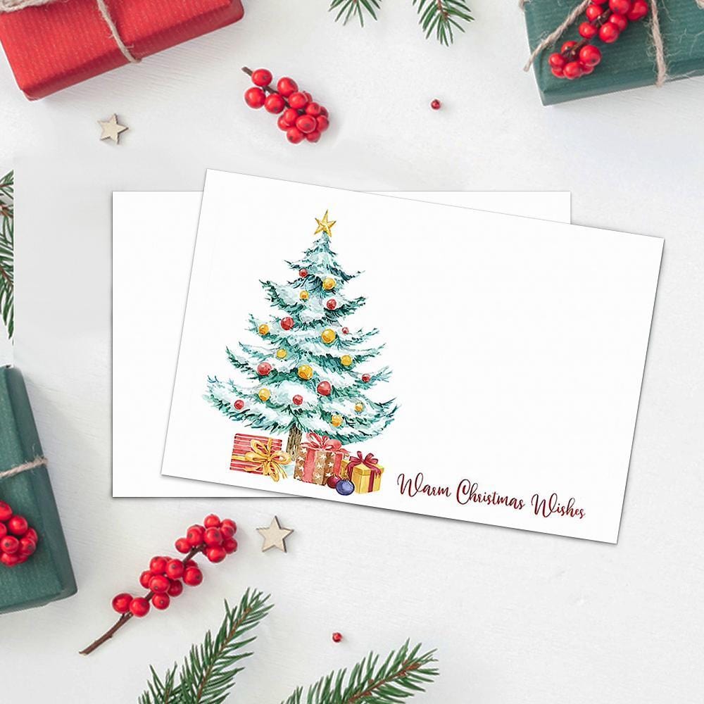 Christmas Tree Christmas Card Christmas Wishes Simple Style - Giftlab