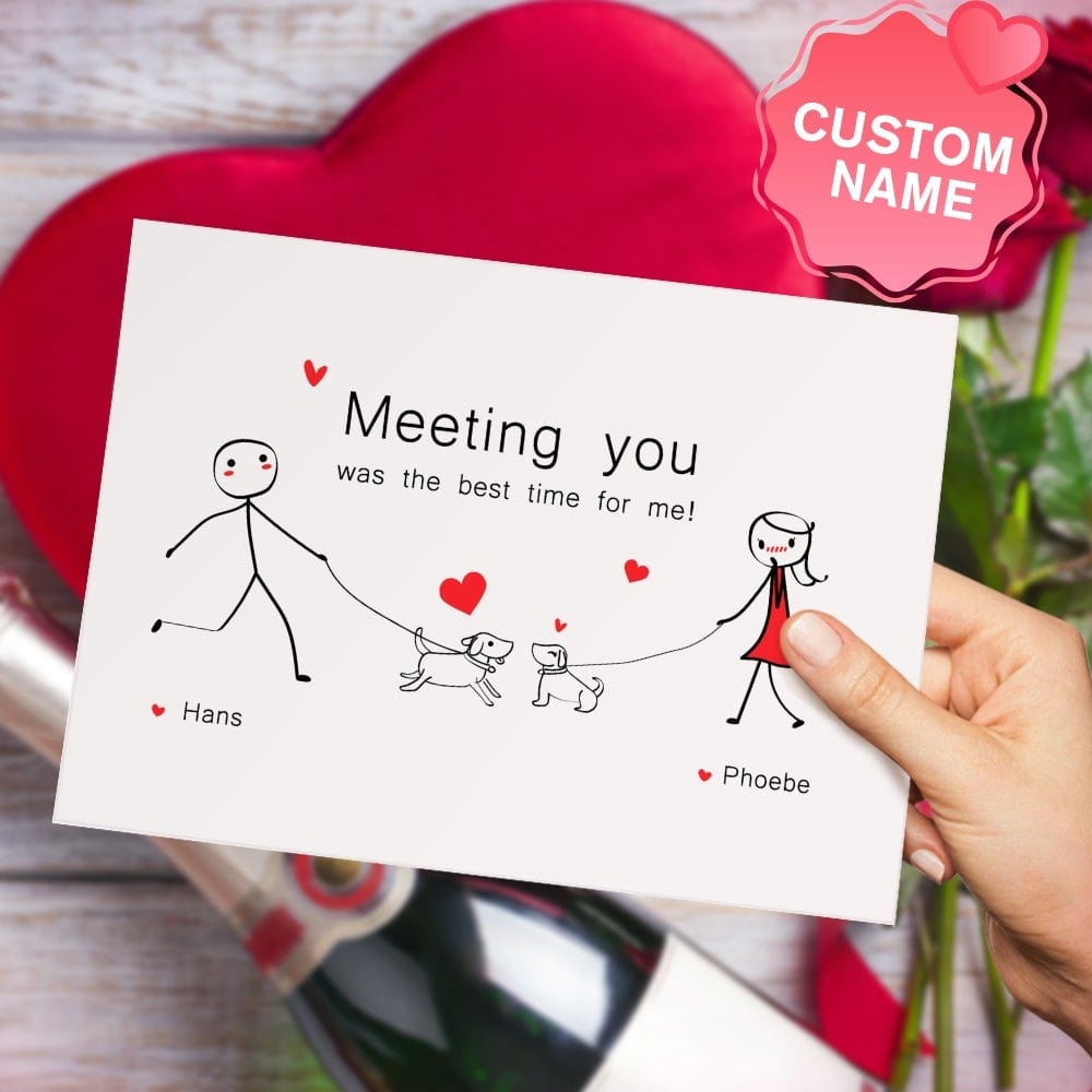 Valentine's Day Card Personalized Greeting Cards For Couple - Giftlab