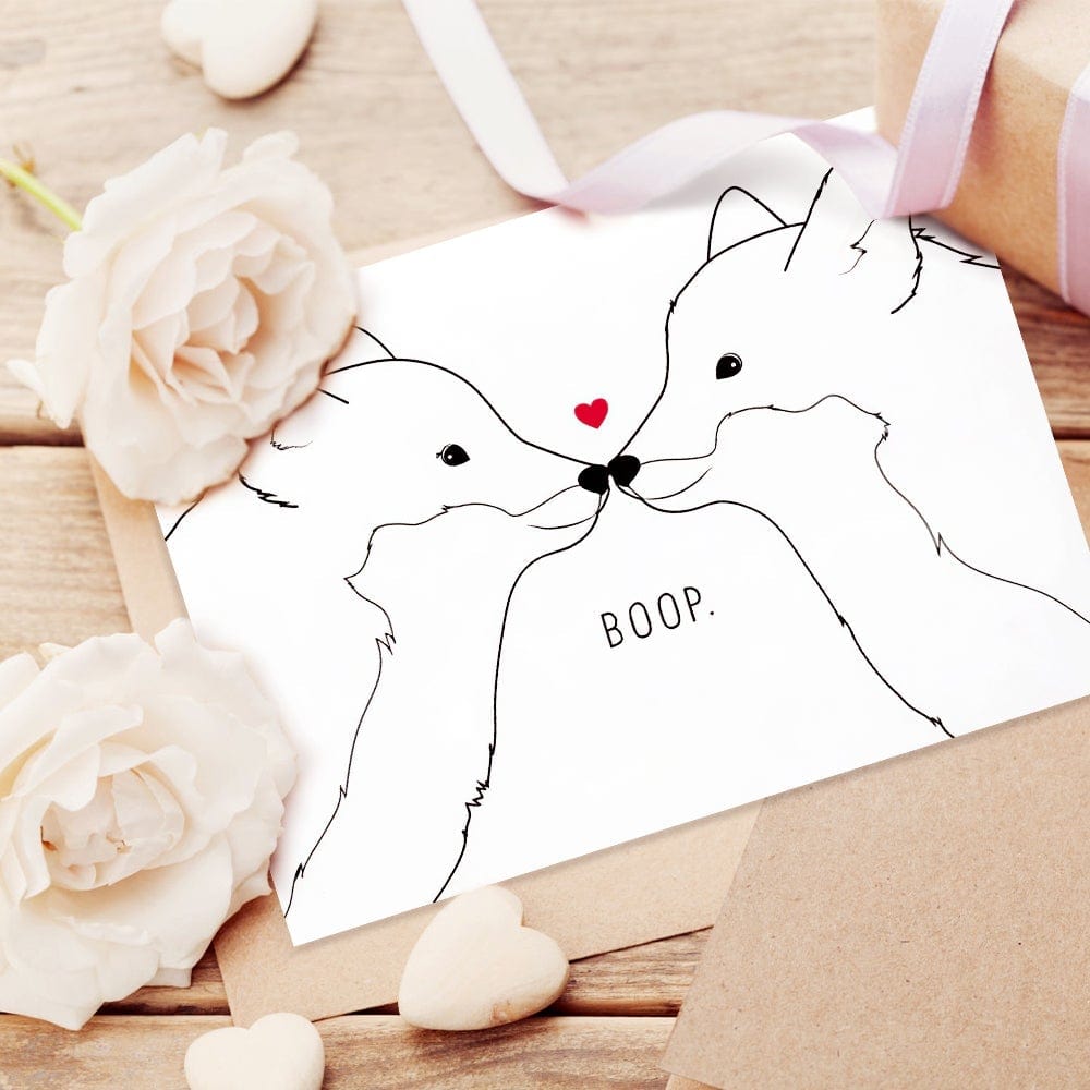Boop Greeting Card Valentine's Day Card For Boyfriend - Giftlab