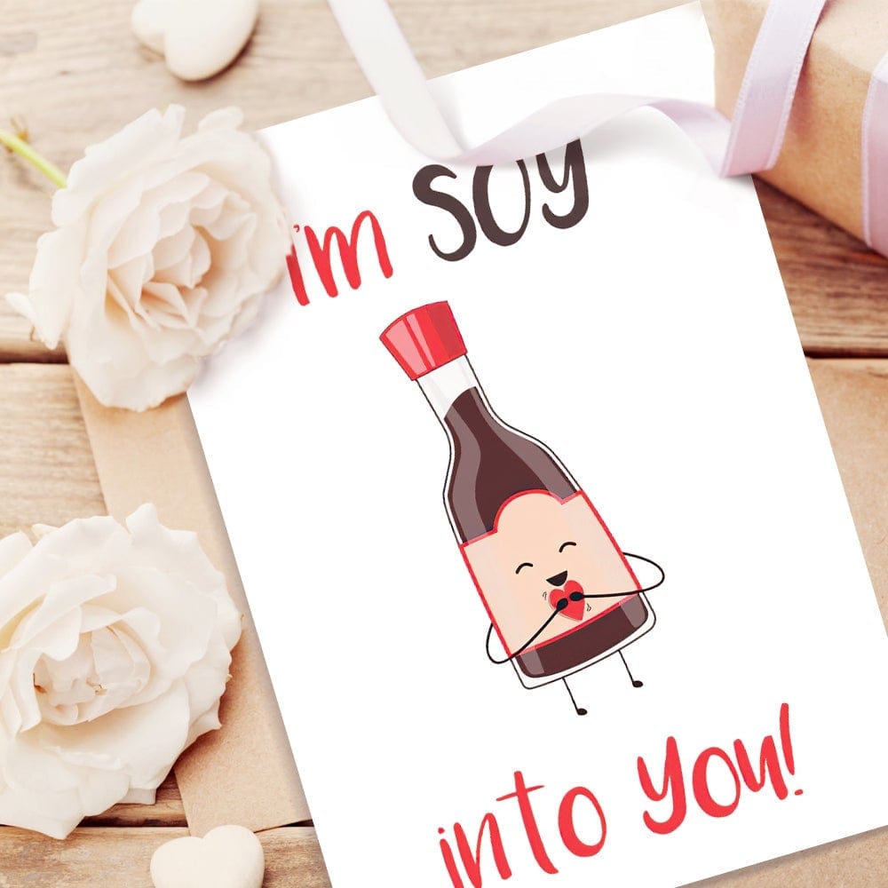 Happy Valentines Day Card Valentine's Day Greeting Card - Giftlab