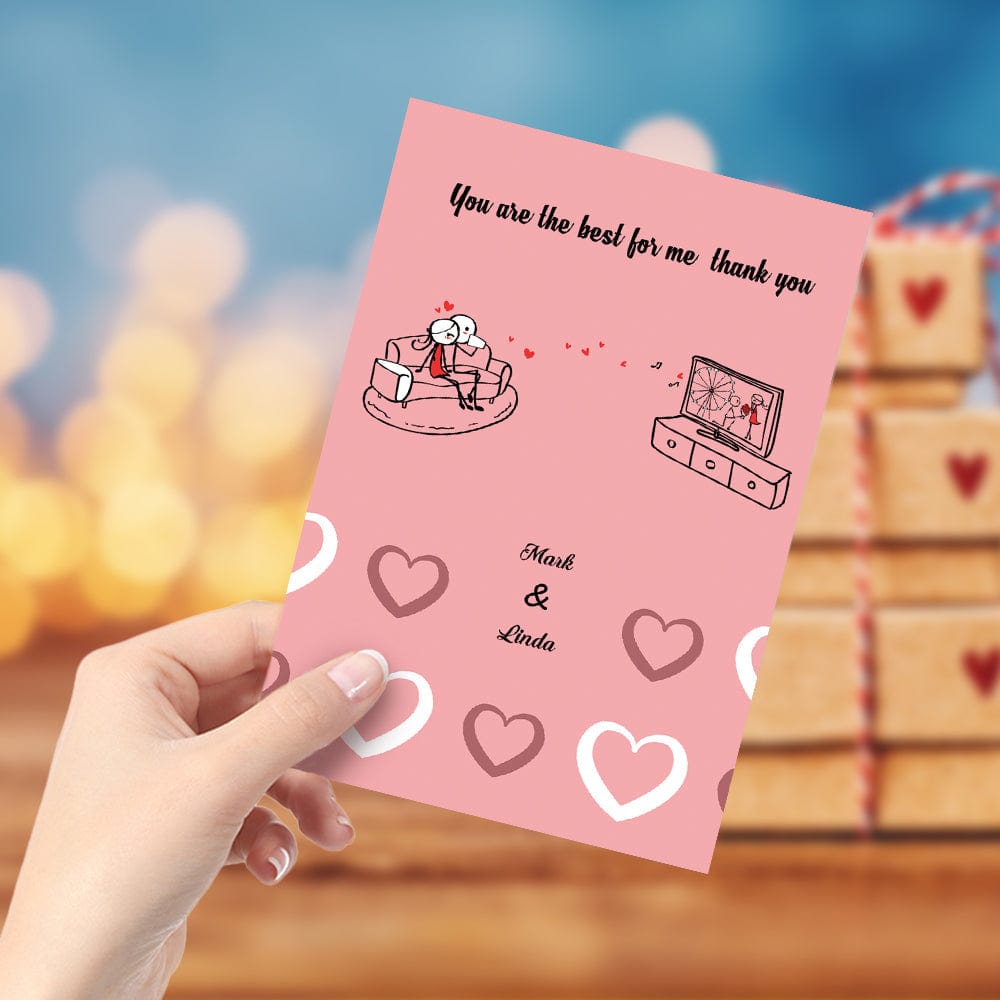 Custom Greeting Card You Are the Best for Me Gifts for Her - Giftlab
