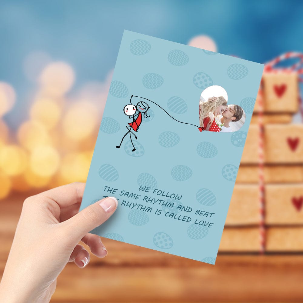 Custom Valentine's Day Card Custom Names Card Greeting Card Love Heart Love Card - Giftlab