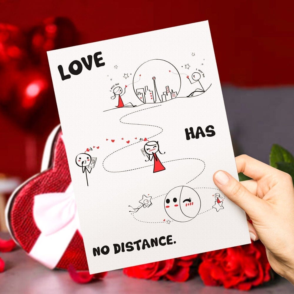 Custom Anniversary Card Boy Meet Girl Card Comic Greeting Card For Girlfriend Boyfriend Couples Anniversary - Giftlab