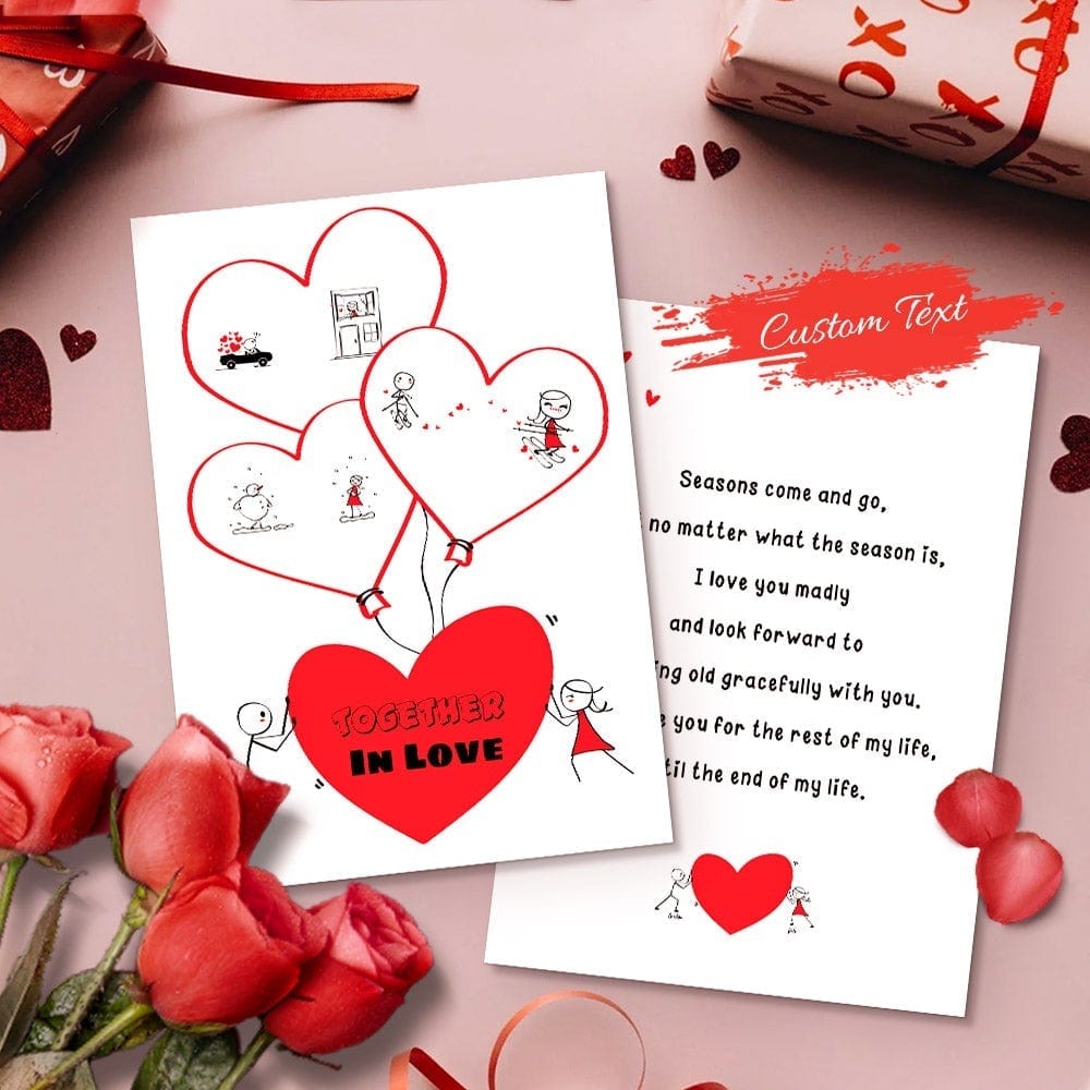 Custom Birthday Card for Him Boy Meet Girl Card Comic Greeting Card - Giftlab