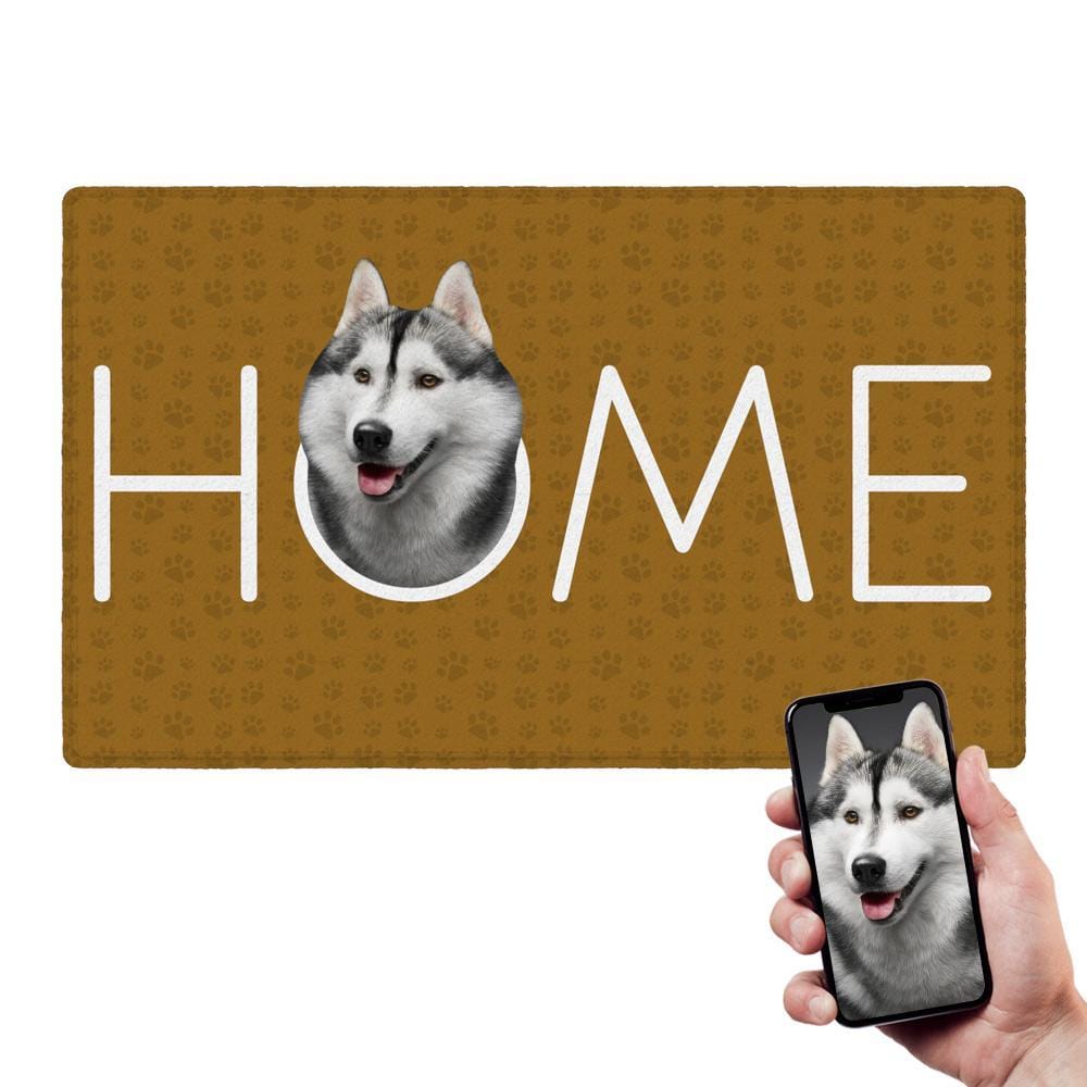 Pet Photo Doormat Family Gift Custom Doormat - Giftlab