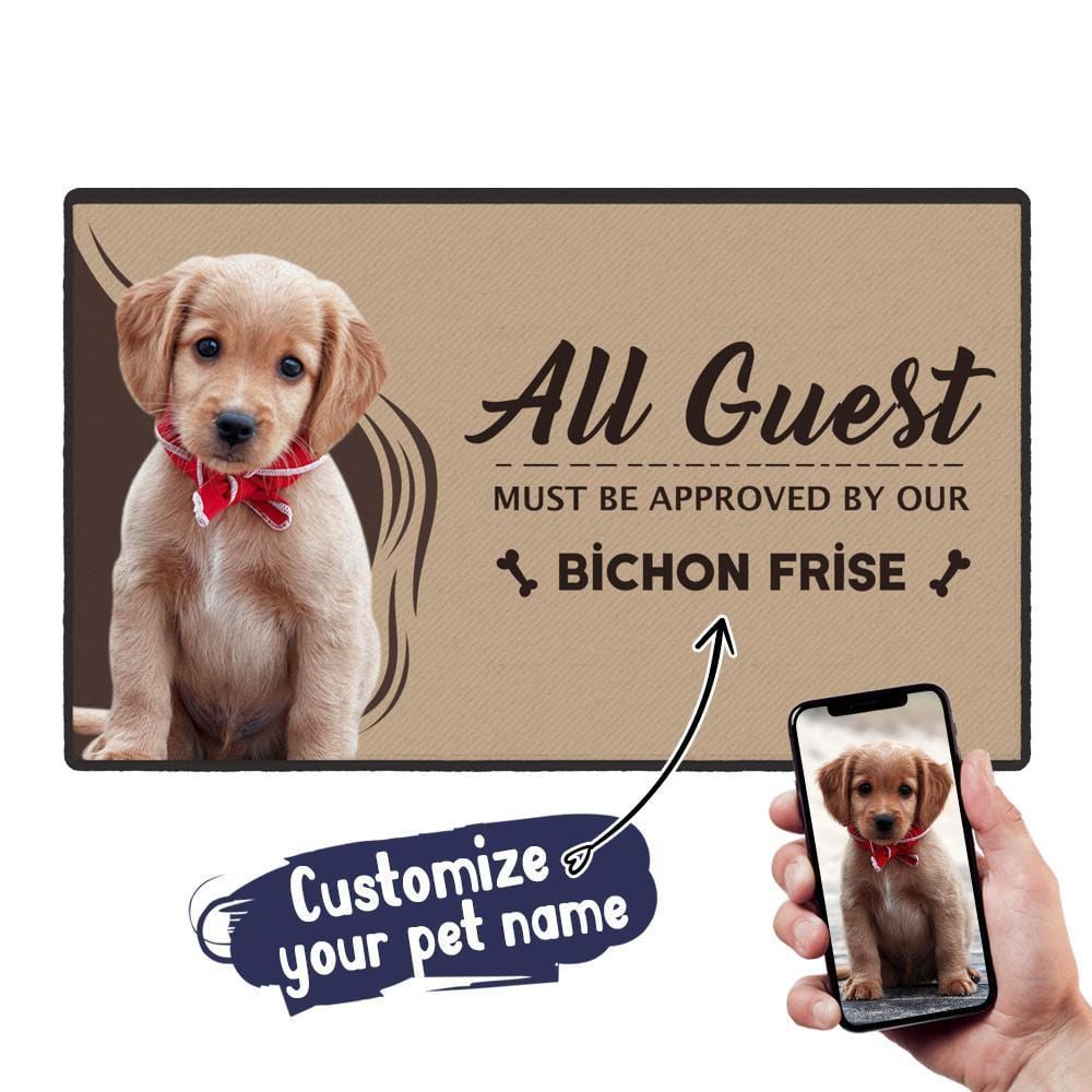 Custom Dog Doormat Personalized Welcome Doormat - Giftlab