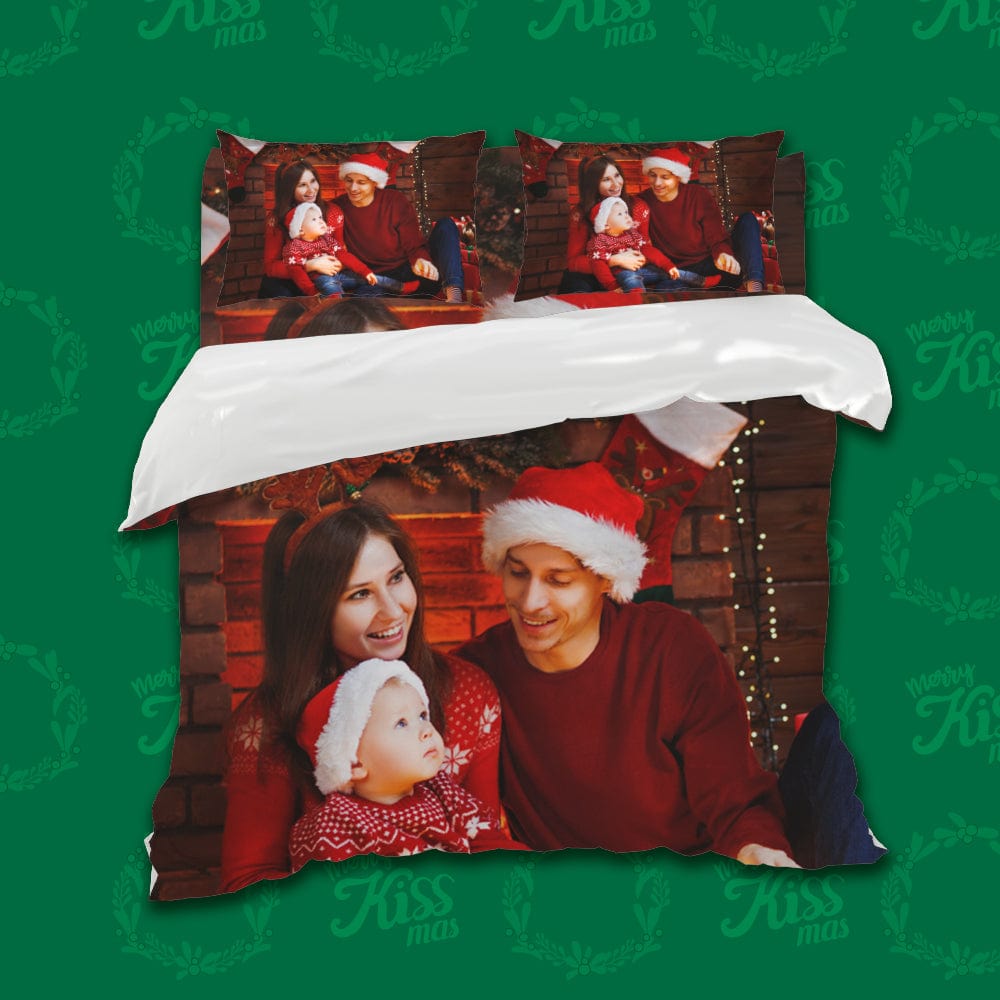 Custom Photo Pillow Case Bedding Sets Christmas Gifts For Family or Friends - Giftlab