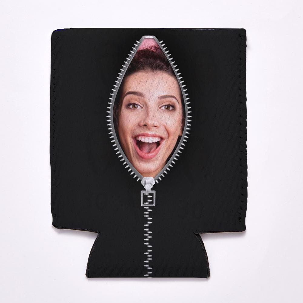 Custom Koozie With Photo for Funny Bachelor Party Gifts Zipper Christmas Gifts - Giftlab
