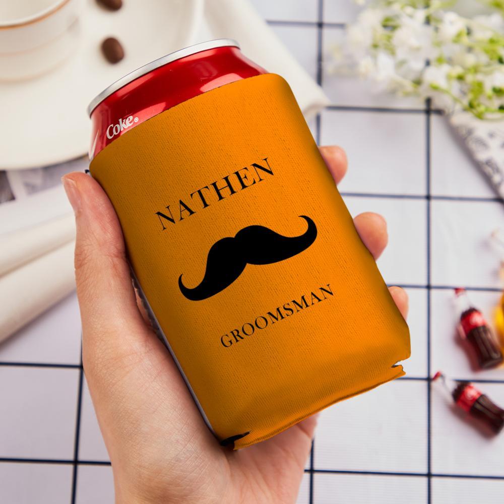 Custom Groomsmen Koozies Custom Beer Koozie With Name Drink Koozie Bachelor Party Gifts Groomsmen - Giftlab