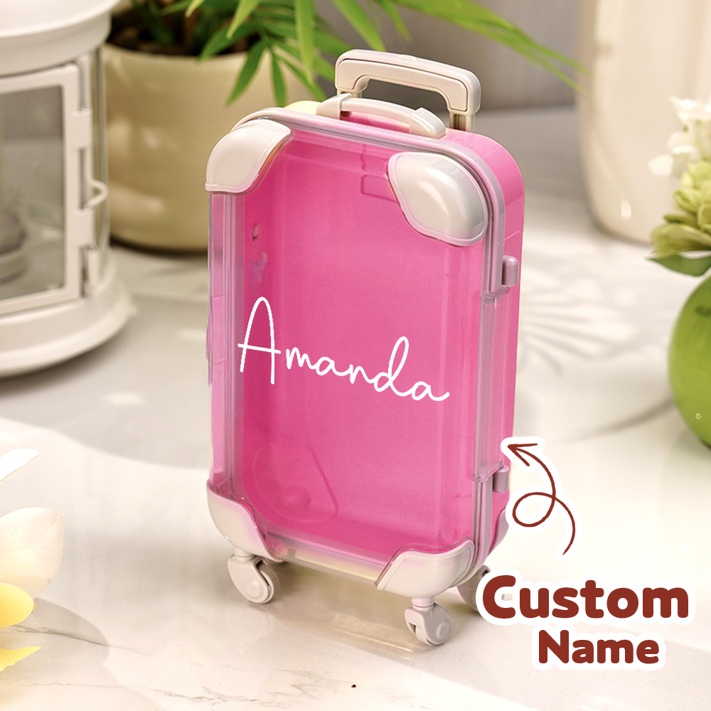 Custom Name Mini Suitcase Hangover Organizer,Bachelorette Weekend Gift Idea,Girls Trip Party Favor,Sleepover Party Survival Pack