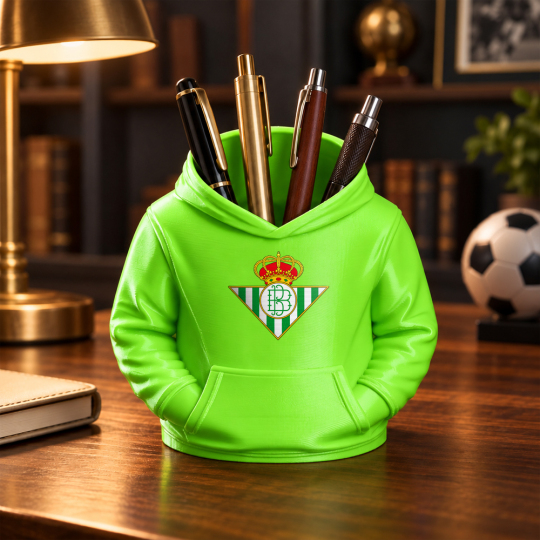 Euro Football Hoodie Pen Holder 3D Printed Team Desk Organizer