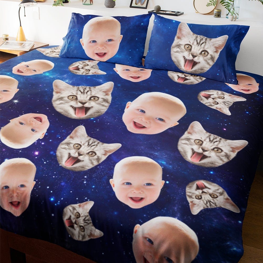 Custom Double Bedding Set Duvet Cover Personalized Gifts - Giftlab