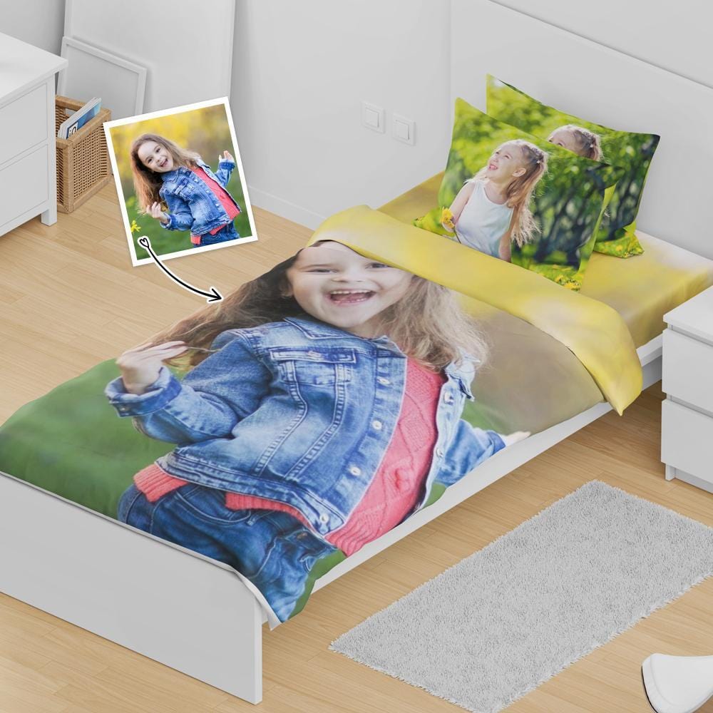 Personalized Bedding Set Sheet Duvet Cover With Your Photos Custom Gifts - Giftlab
