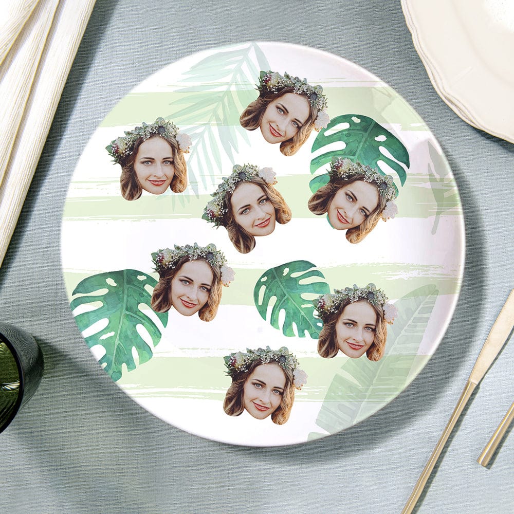 Photo Plates Personalized Ceramic Dinner Plate Wedding Gifts For Her - Giftlab