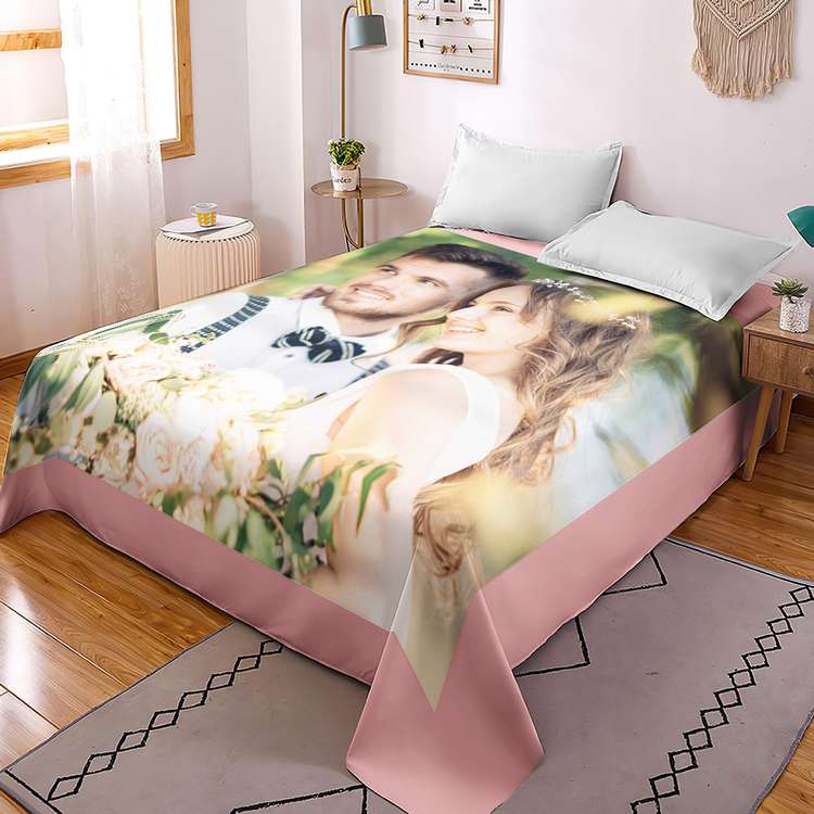 Photo Duvet Cover Customized Bed Sheet Gifts for Her - Giftlab