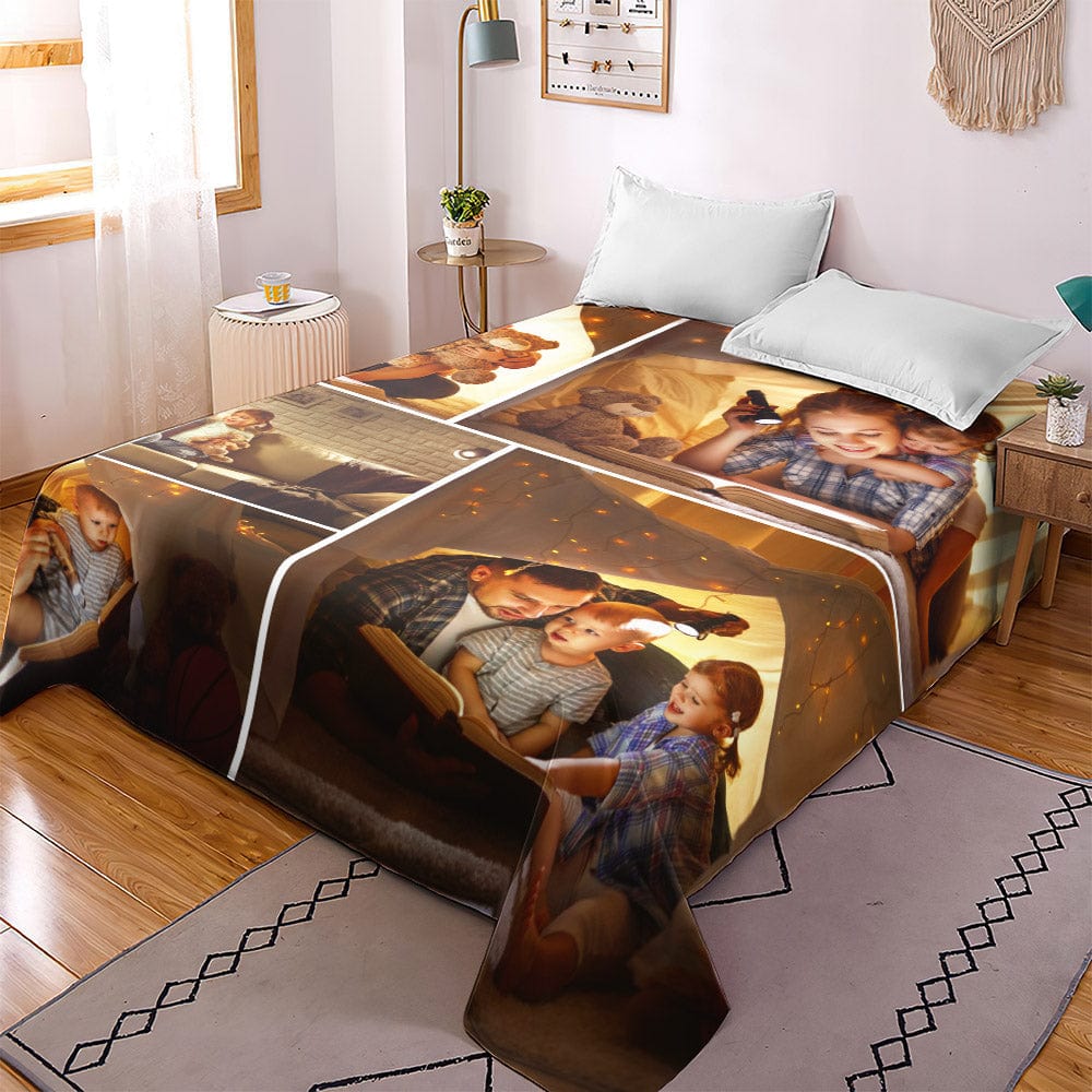 Personalized Duvet Cover With Photos Father's Day Gifts Up To 9 Photos - Giftlab