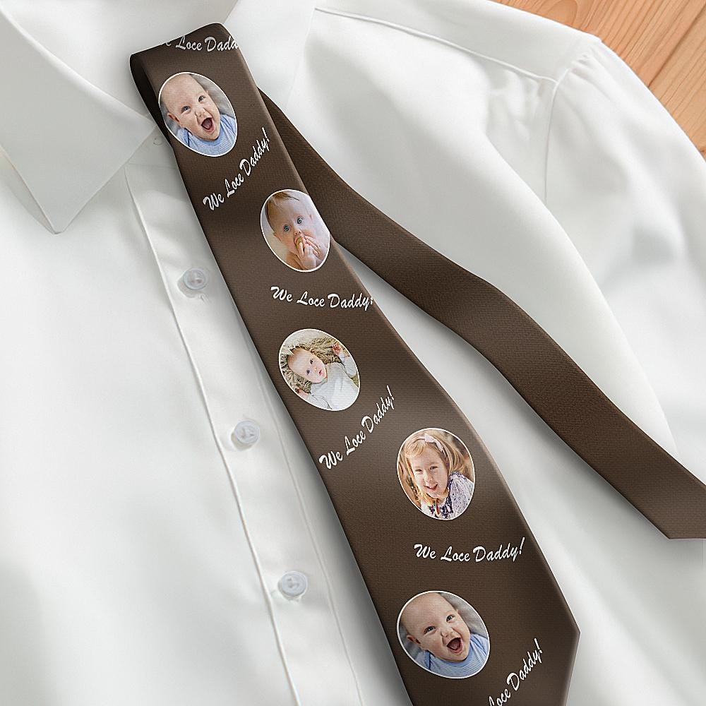 Father's Day Ties First Fathers Day Gifts Necktie - Brown - Giftlab