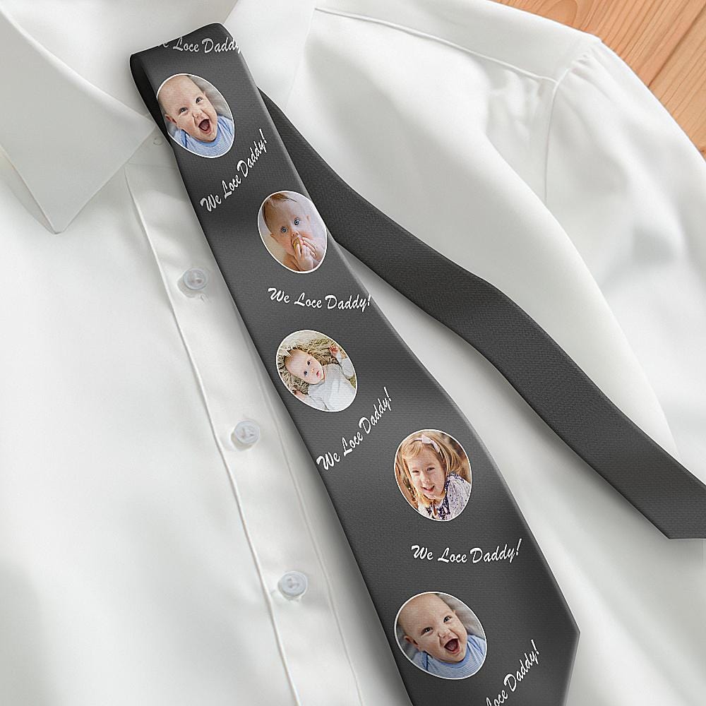 Father's Day Ties Grey Tie Fathers Day Gifts For Grandpa - Giftlab