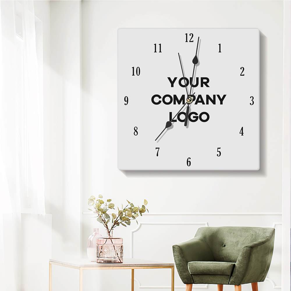 Custom Photo Clock Custom Wall Clock Corporate Gifts Picture Clock Business Gift - Giftlab