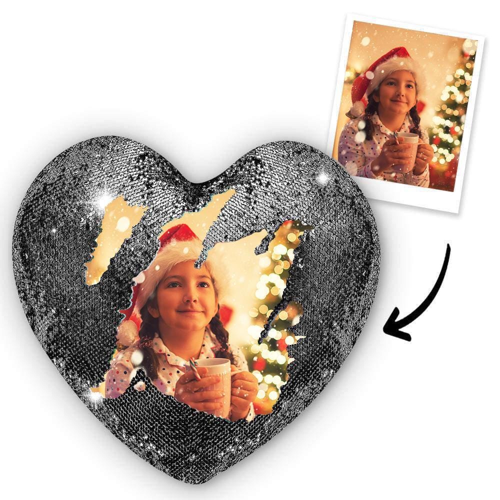 Christmas Gifts Anniversary Gift Heart-shaped Sequin Pillow Living Room Gifts - 5 Colors - Giftlab