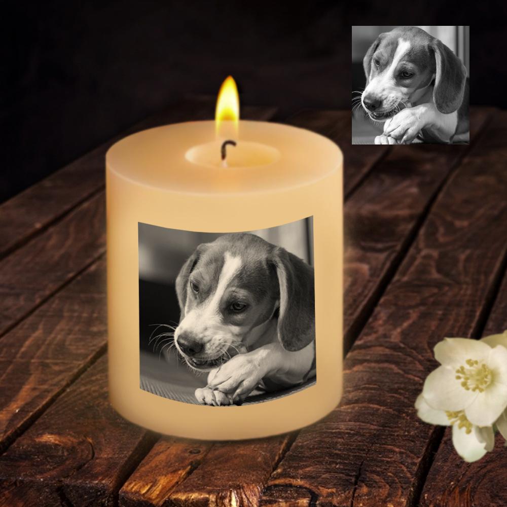 Custom Photo Candle Picture Candles Memorial Candle Personalized Dog Memorial Gifts - Giftlab