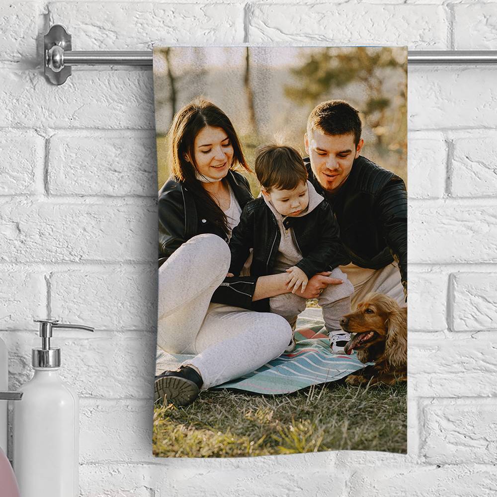 Custom Photo Towel Fiber Towel 3 Size for Family - Giftlab