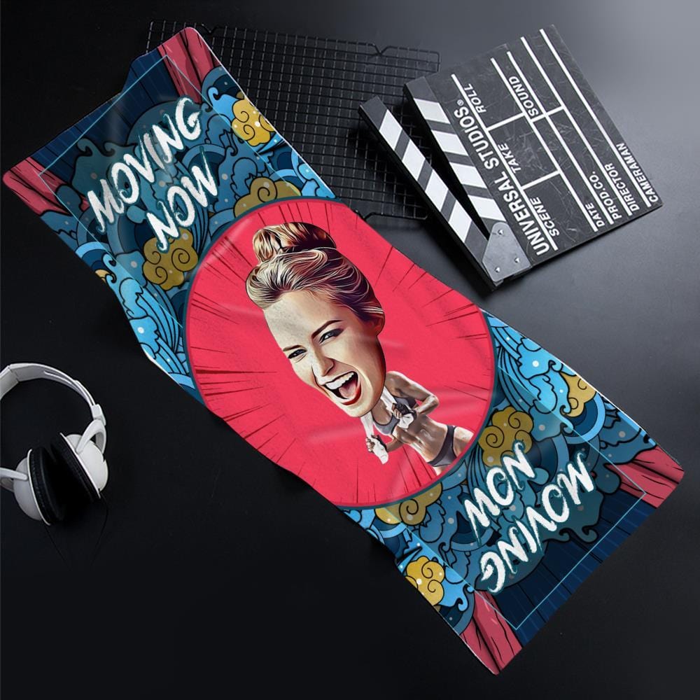 Custom Funny Photo Towel for Girlfriend Moving Now - GiftLab