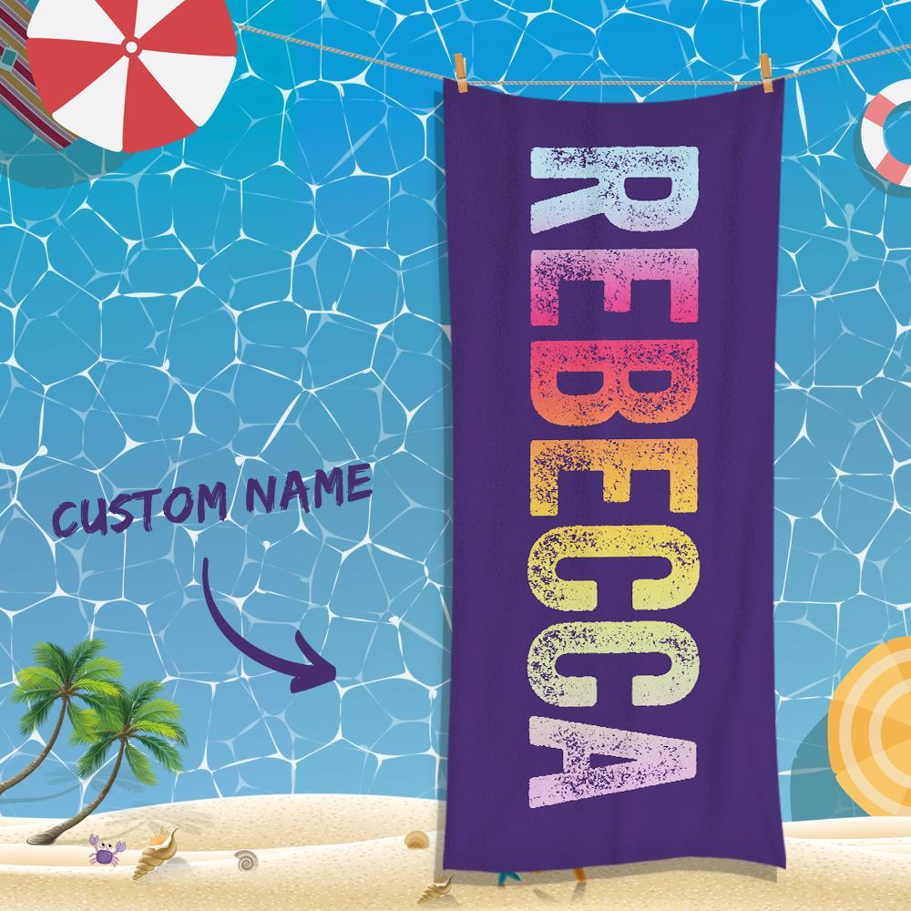 Custom Text Absorbent Towel For Unisex Towel For Souvenir Gift - GiftLab