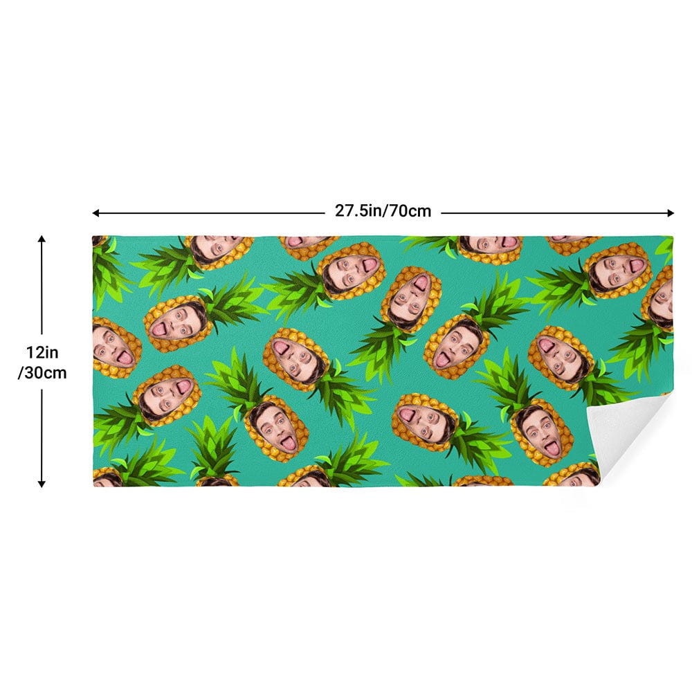 Custom Hand Towel With Faces Funny Gifts for Him Pineapple - Giftlab