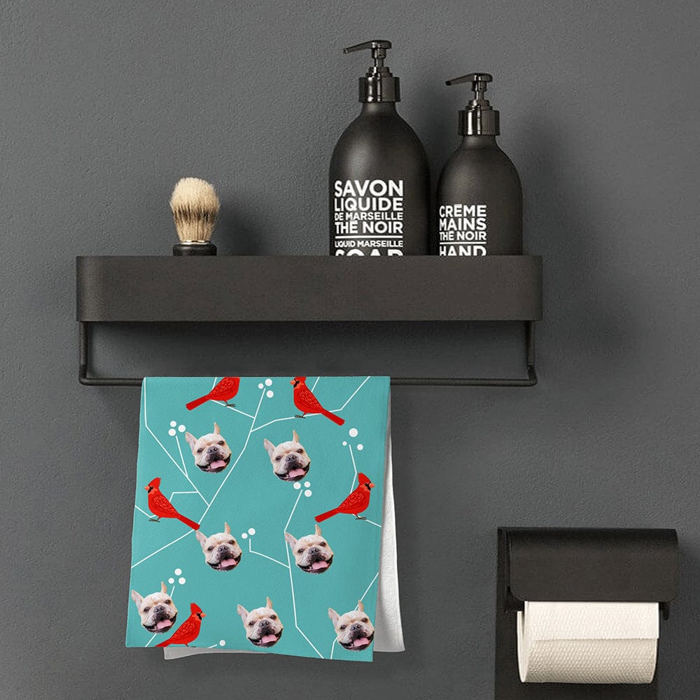 Customised Towel With Dog Faces Personalized Photo Towel Gifts for Dog Lovers - Giftlab