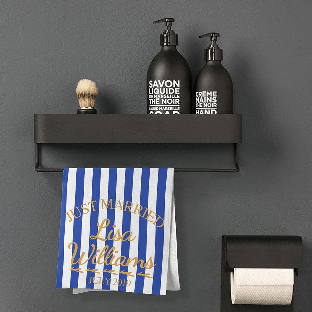Personalised Towel With Names and Date Wedding Gifts - Giftlab