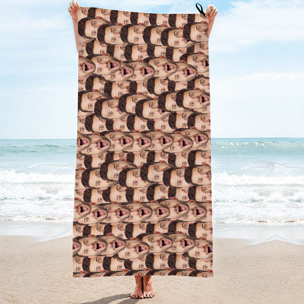 Personalized Photo Towel Custom Towel Funny Gift For Him - Giftlab