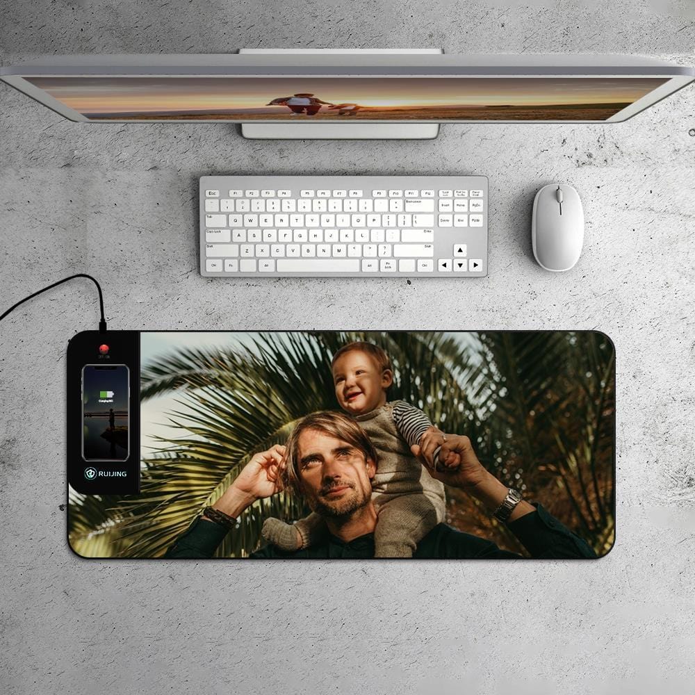Customized Wireless Charging Mouse Pad Gifts for Gamer Boyfriend - Giftlab