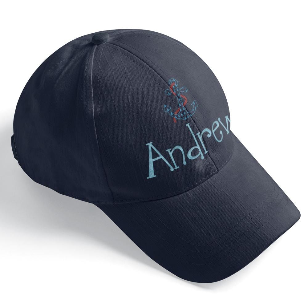 Custom Text Cap for Boy Summer Cap Dark Blue - Giftlab