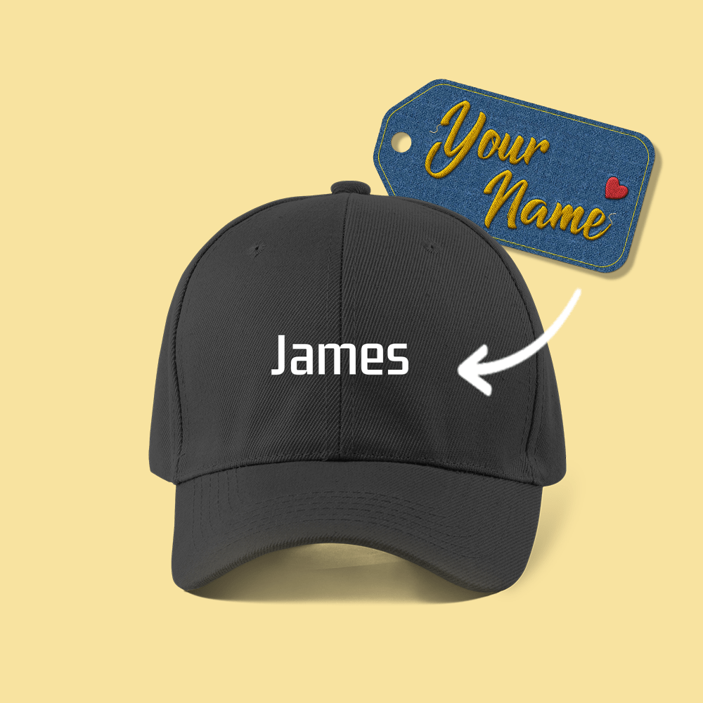 Custom Embroidered Baseball Cap With Name Unisex Personalized Gifts - Giftlab
