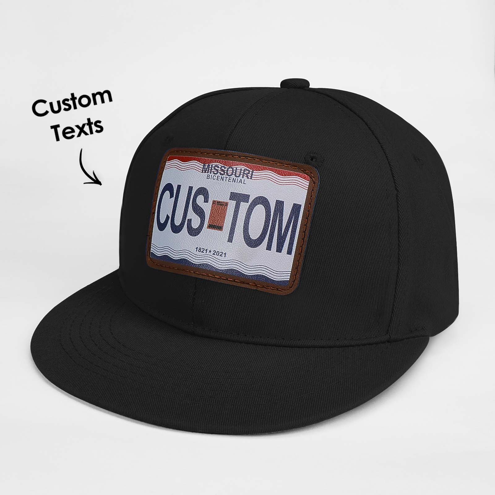 Custom US License Plate Hats Custom Truck Hats Adjustable Gifts for Man - Giftlab