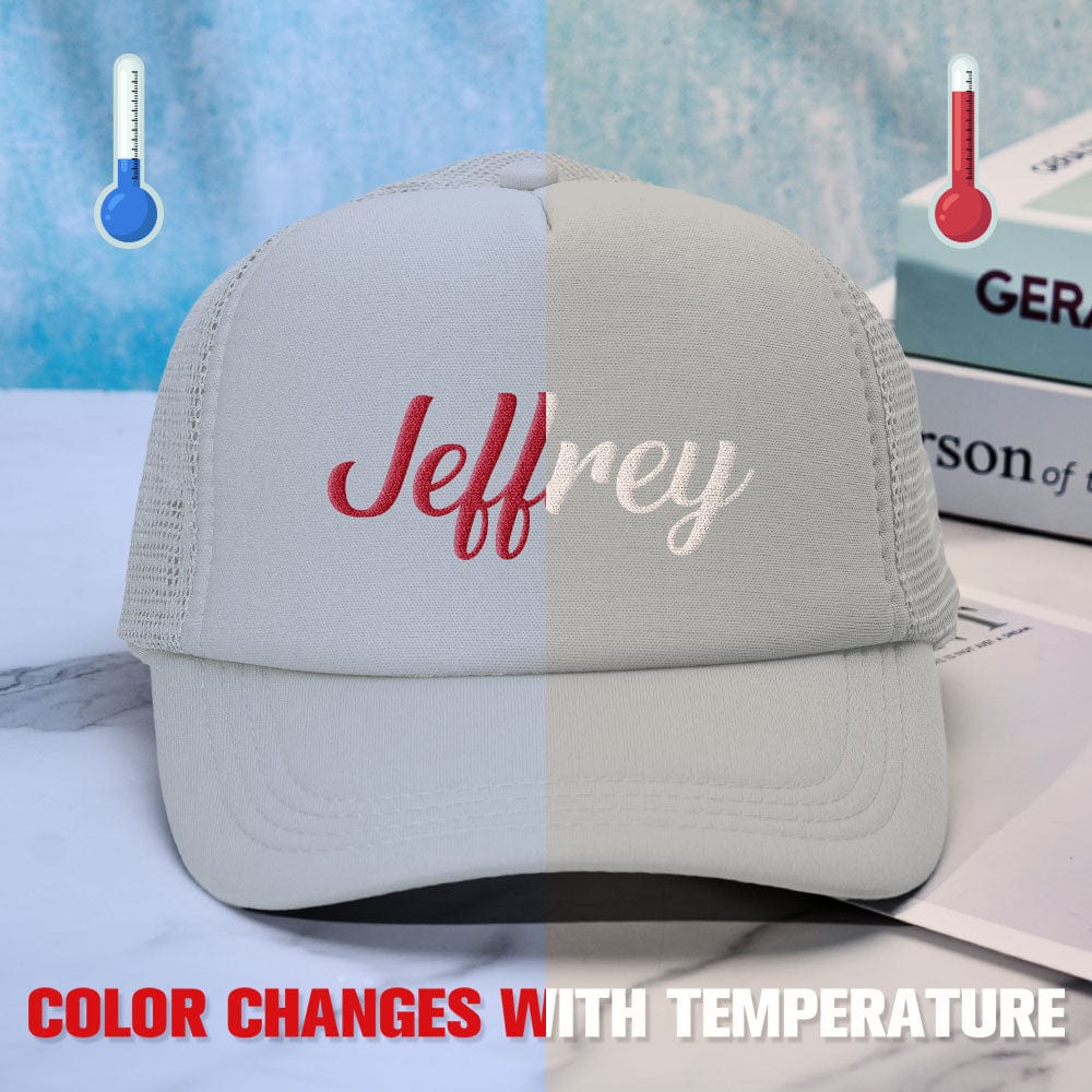 Custom Puff Print Trucker Hat Personalized Temperature-sensitive Foam Trucker Caps - Giftlab