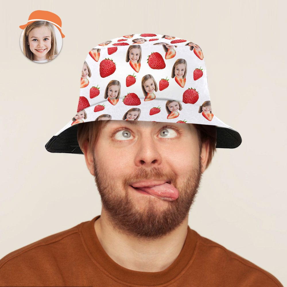 Custom Bucket Hat Strawberry Bucket Hat Fisherman Hat Gifts - Giftlab