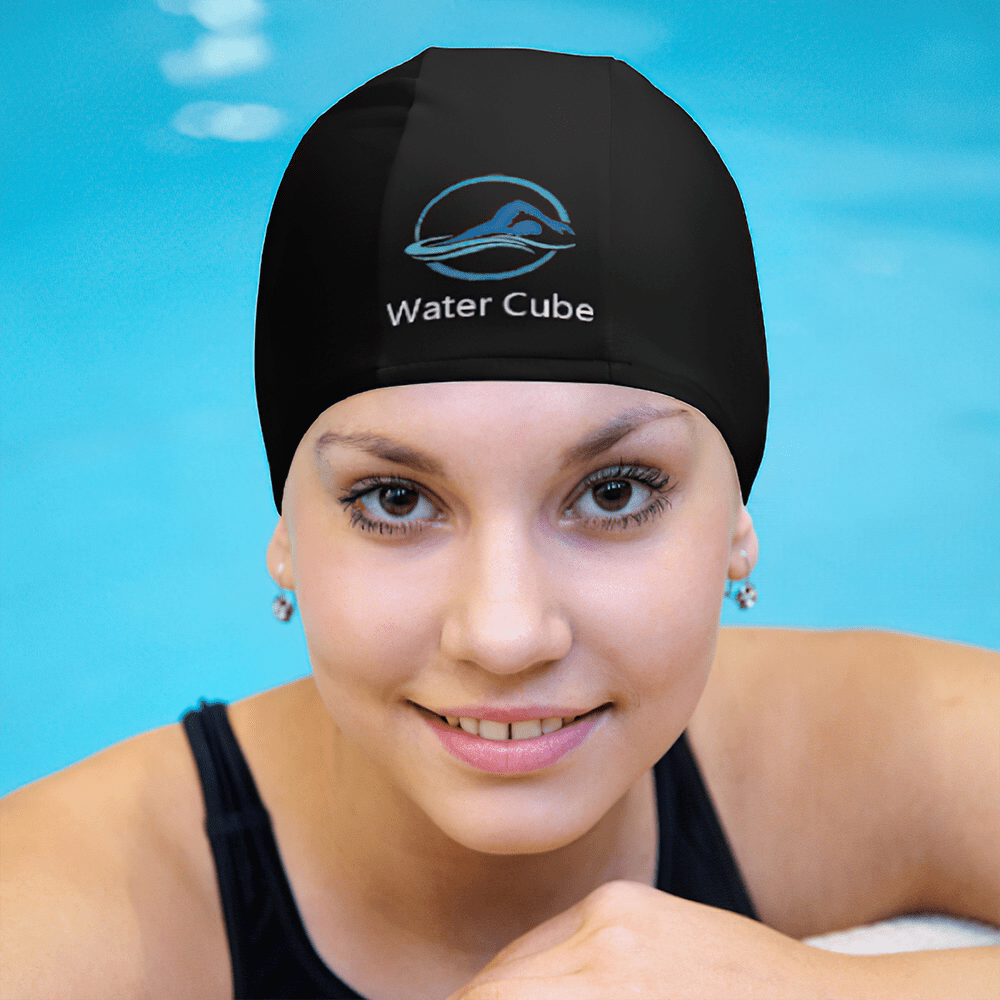 Custom Logo Swimming Cap Custom Swimming Caps Swimming Hats for Her - Giftlab