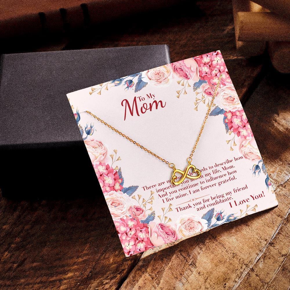 Personalized Necklace Gifts Custom Message Card Gifts To My Mom - Giftlab