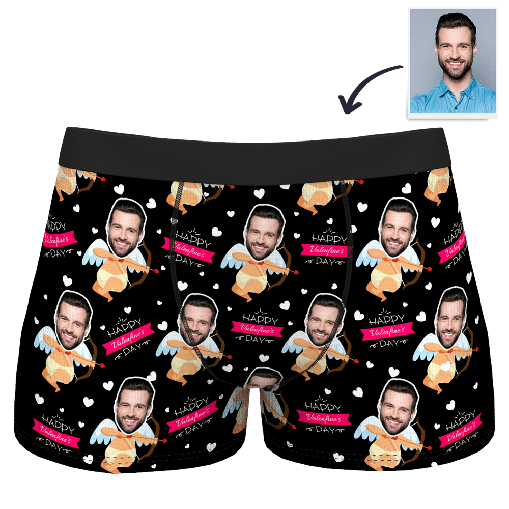 Boxer Brief with Face Gift For Boyfriend - Happy Valentine's day - Giftlab